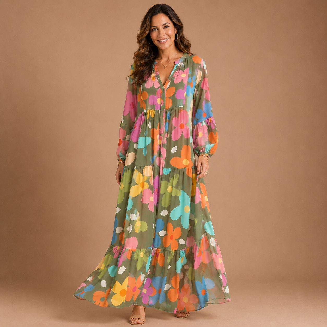 CORINNE | Floral Maxi Dress