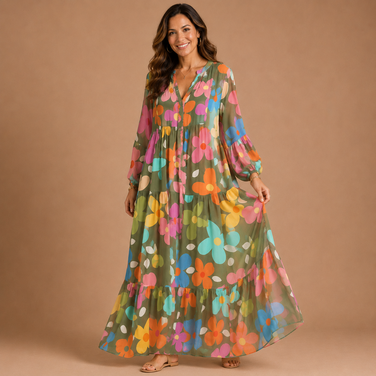 CORINNE | Floral Maxi Dress