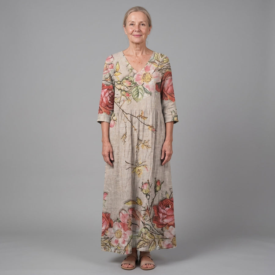 Polly | Floral Summer Midi Dress