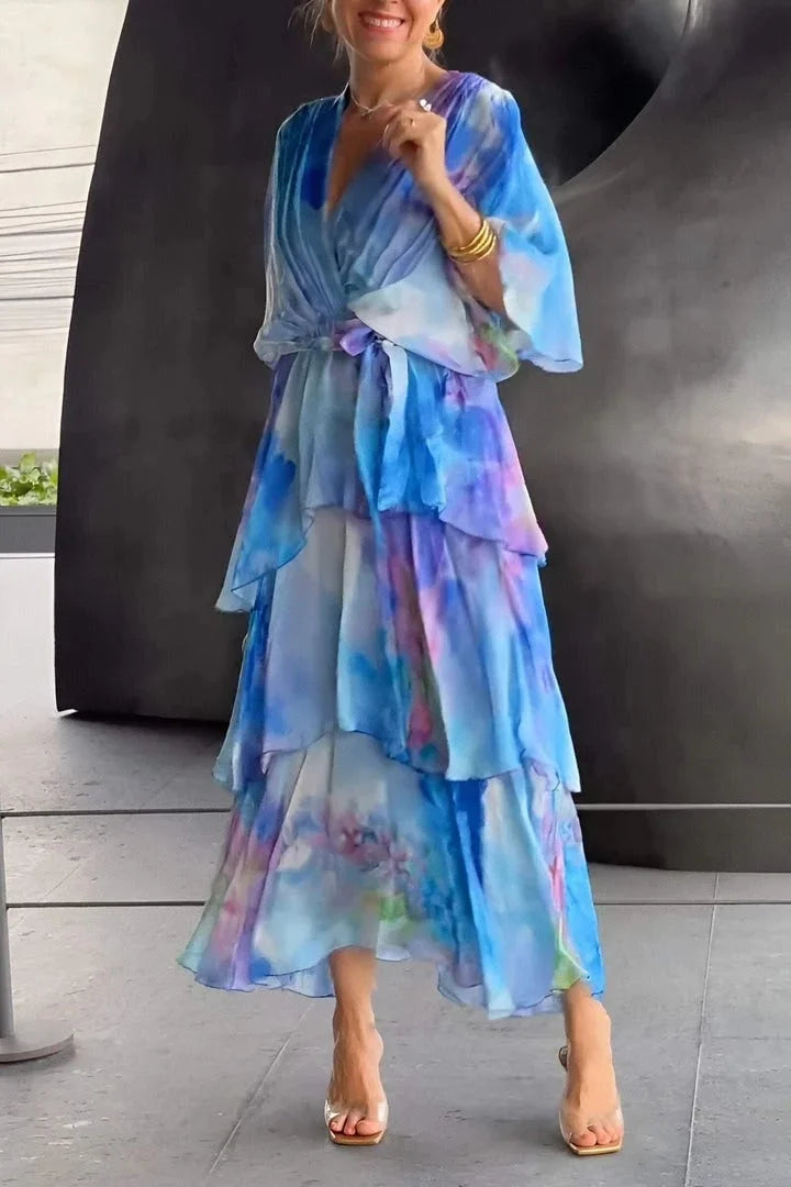 Cassia | Elegant Chiffon Dress