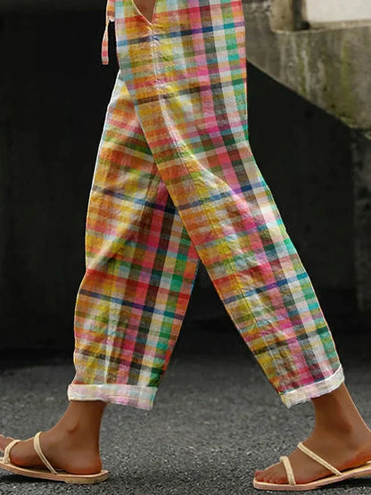 Valerie | Comfortable Checkered Pants