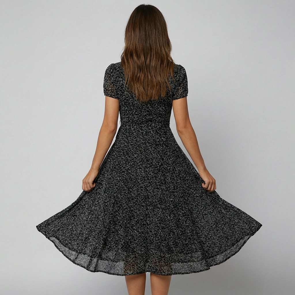 Jolanda | Floral V-Neck Midi Dress