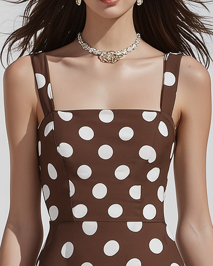 Dotty | Sleeveless Polka Dot Short Dress