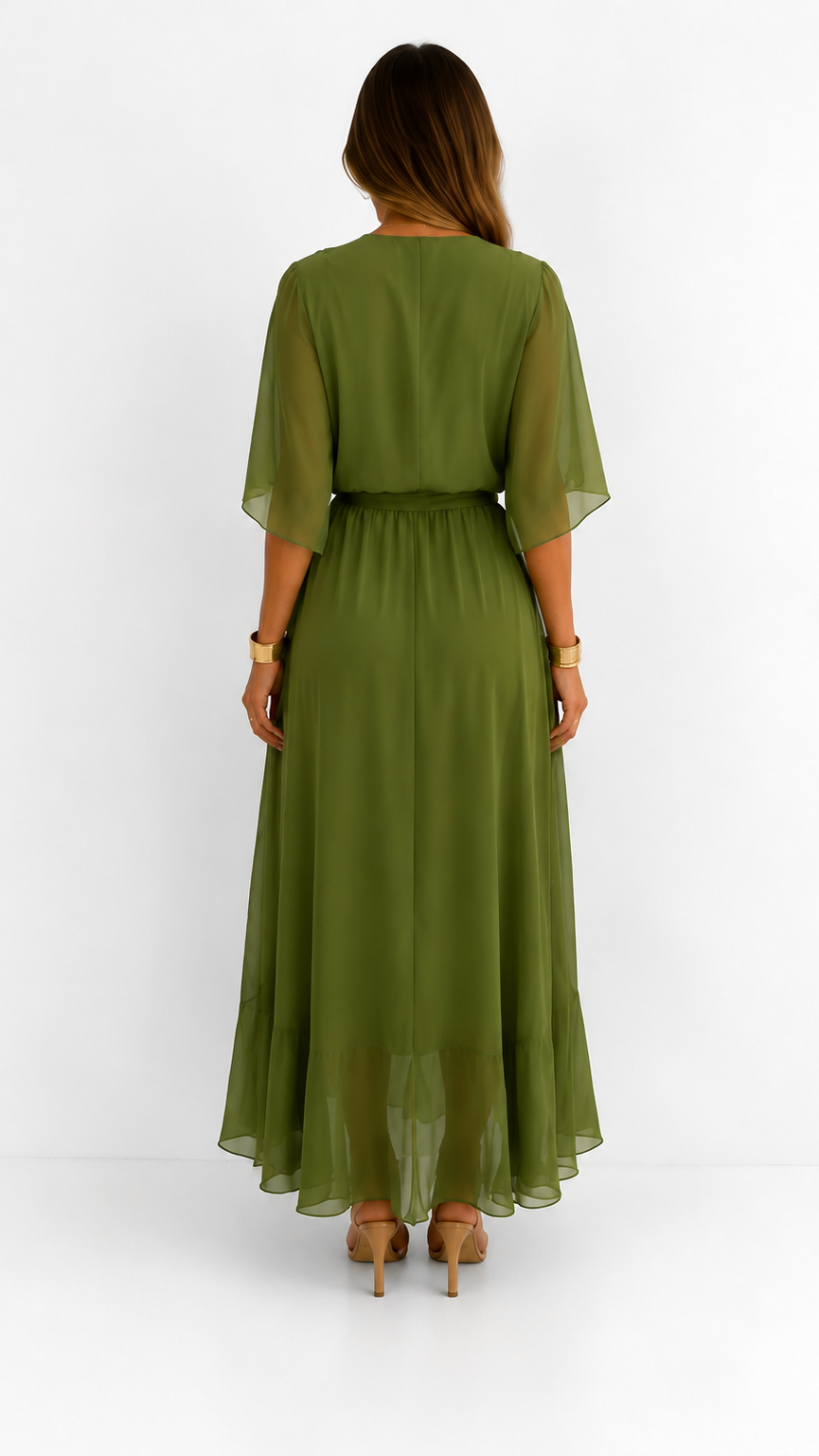Isabelle | Chiffon Wrap Maxi Dress