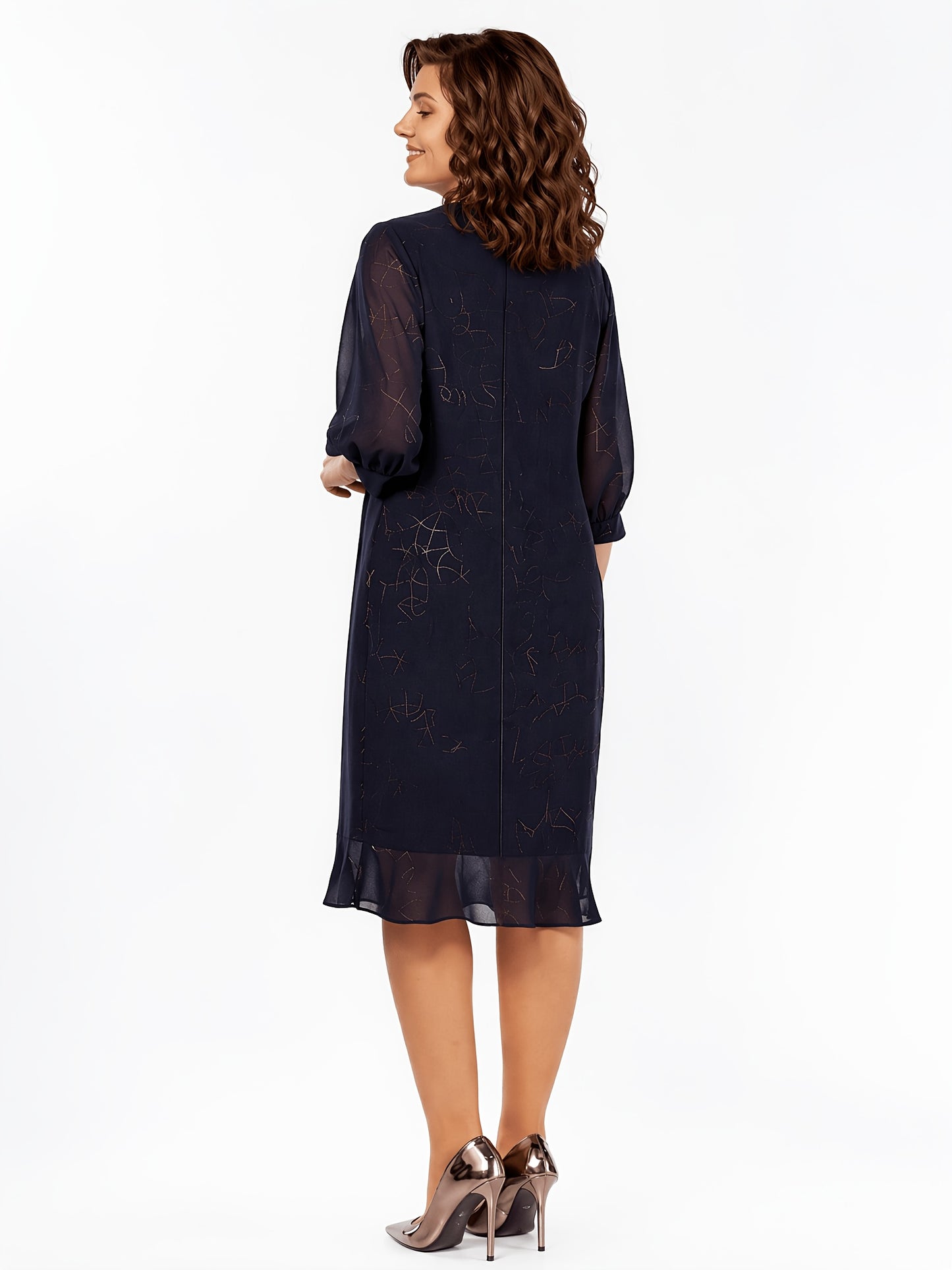 Nadine | Elegant All-Season Midi Dress