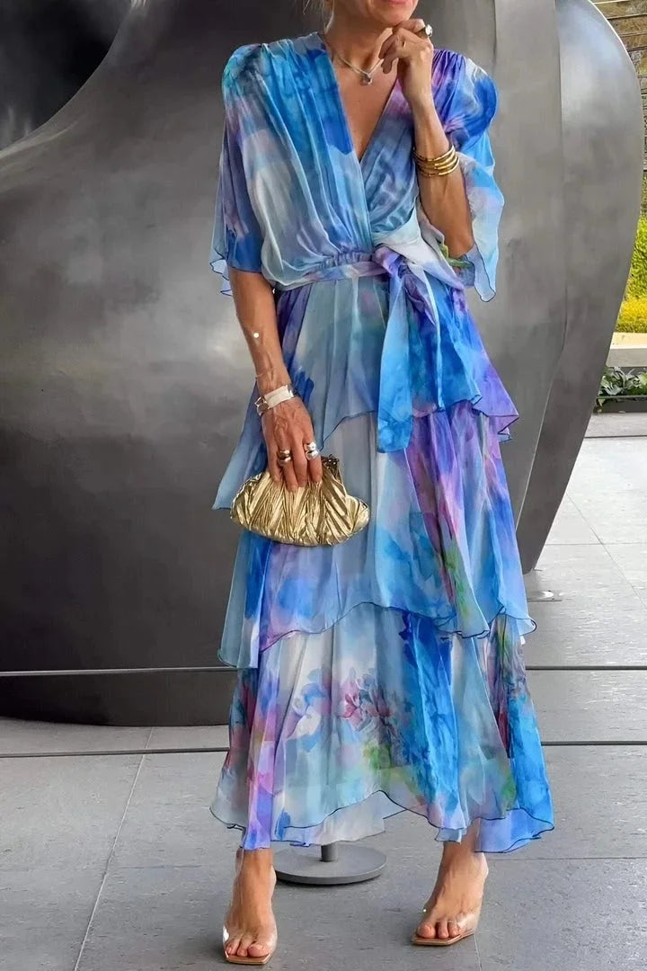 Cassia | Elegant Chiffon Dress