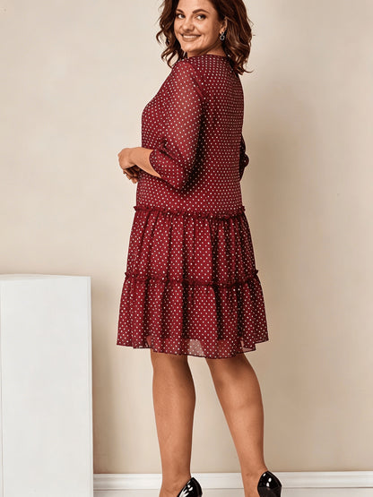 Sofia | Layered Ruffle Mesh Dress