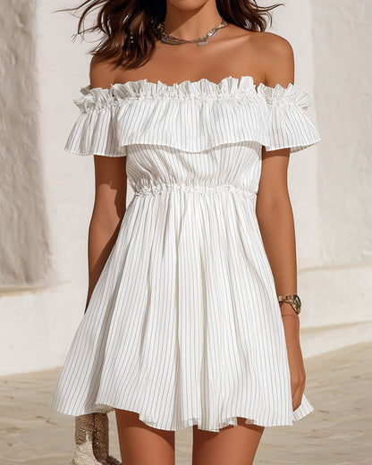 Elowen | One-Shoulder Pleated Short Dress