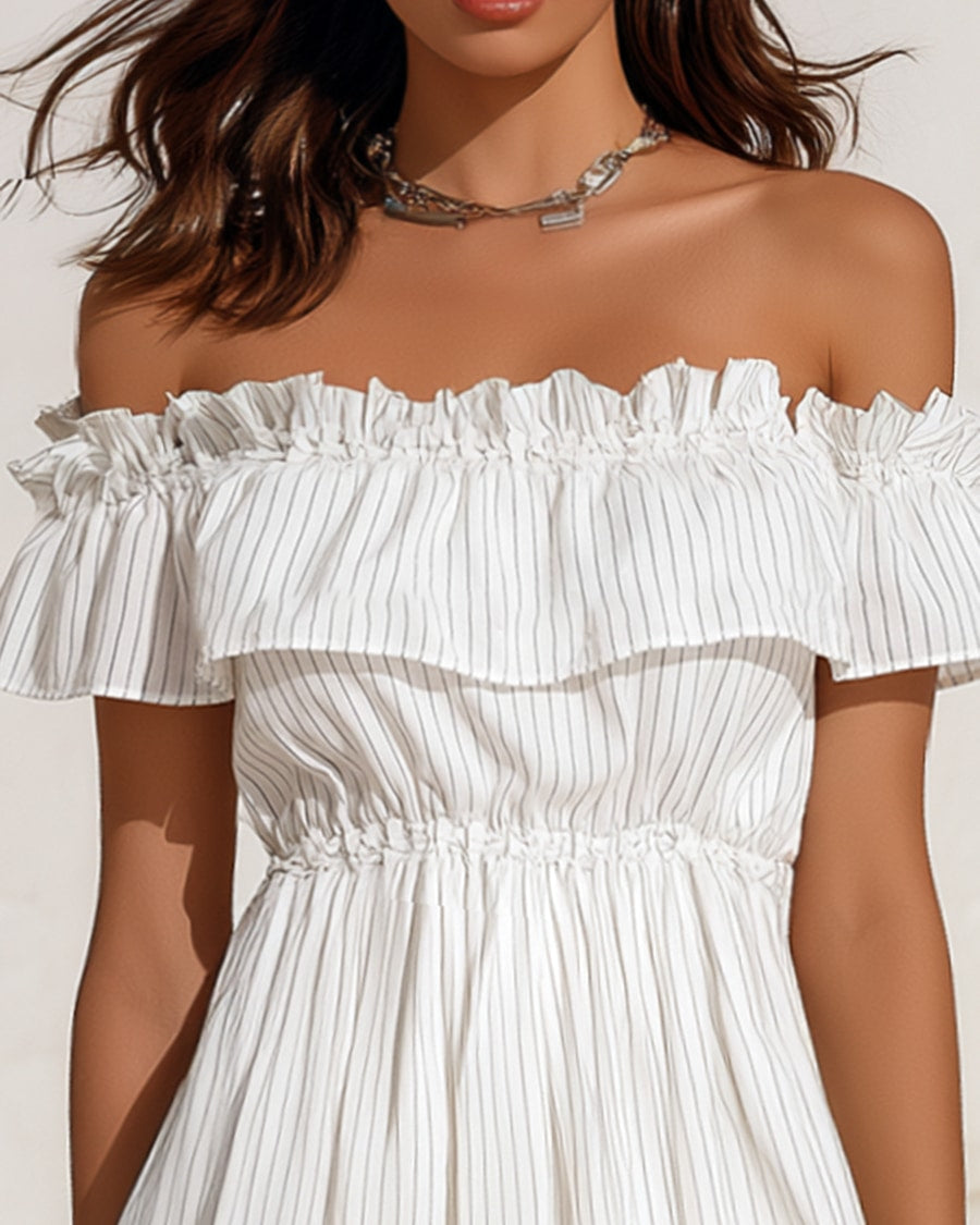 Elowen | One-Shoulder Pleated Short Dress