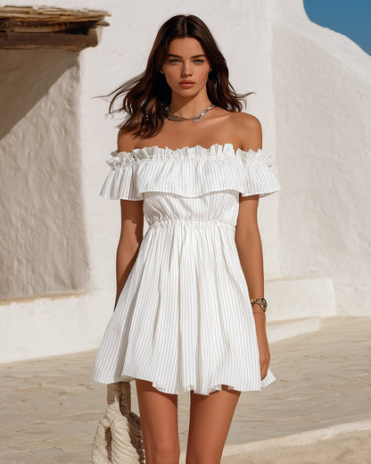 Elowen | One-Shoulder Pleated Short Dress