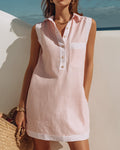Estelle | Sleeveless Striped Short Dress