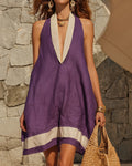 Estelle | Shawl-Collar Mini Dress