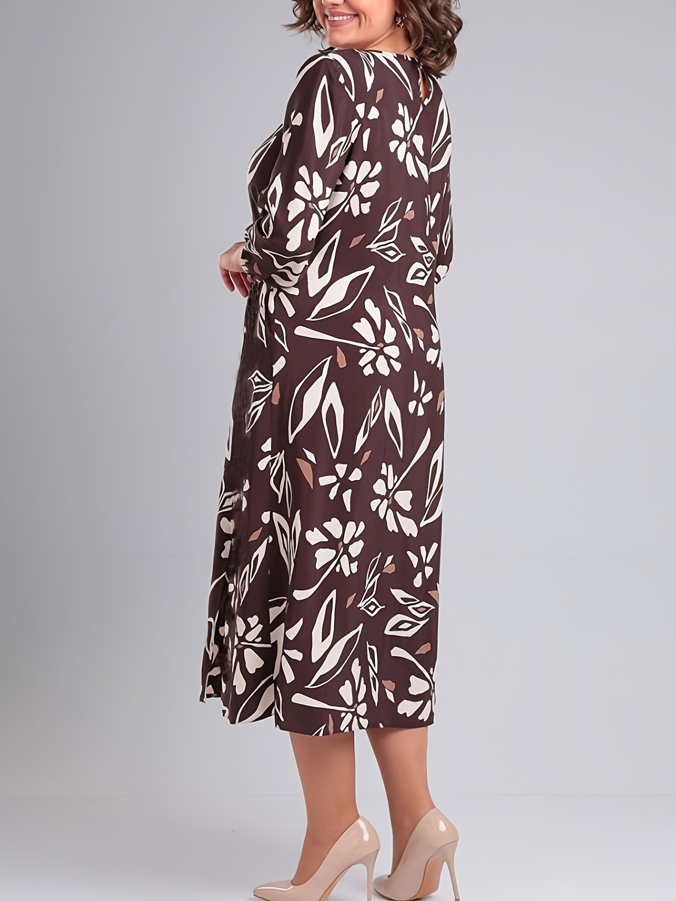 Luciana | Floral Tie-Waist Midi Dress