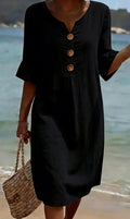 Black Everyday Floral Midi Dress