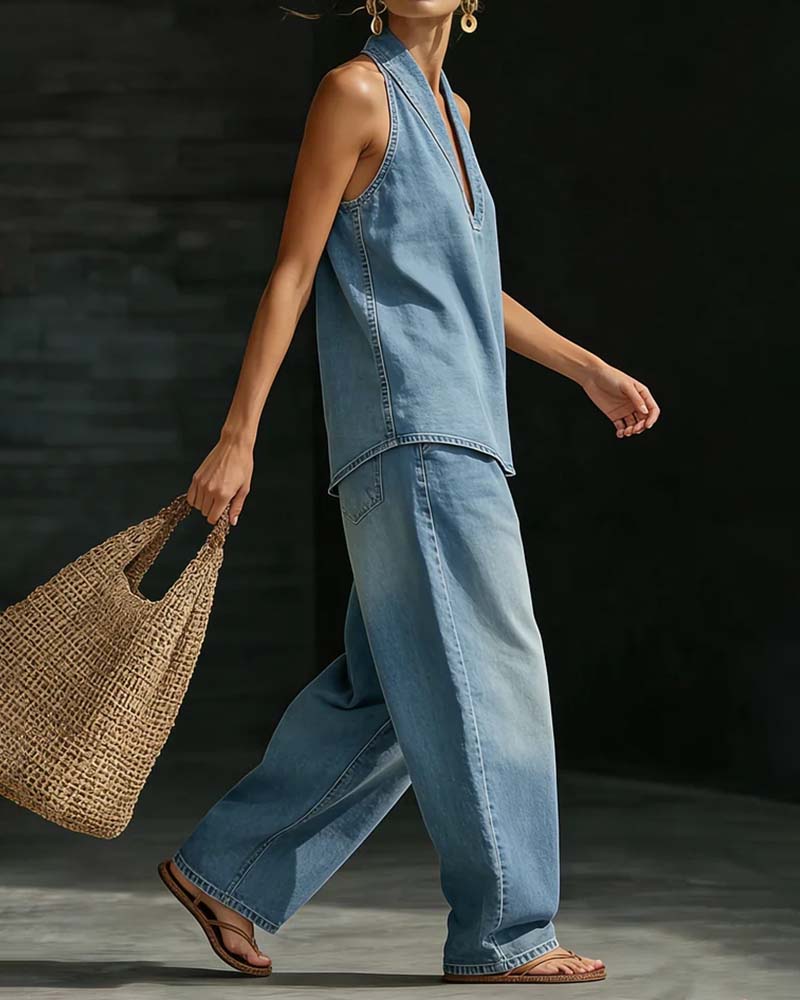 Martina | Flowing V-Neck Set