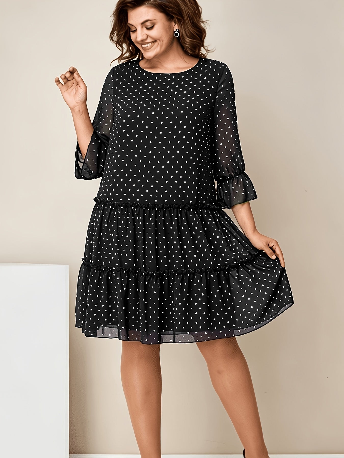 Sofia | Layered Ruffle Mesh Dress