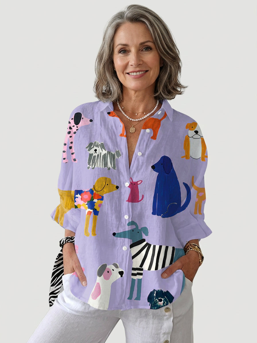 Florence | Playful Dogs Blouse