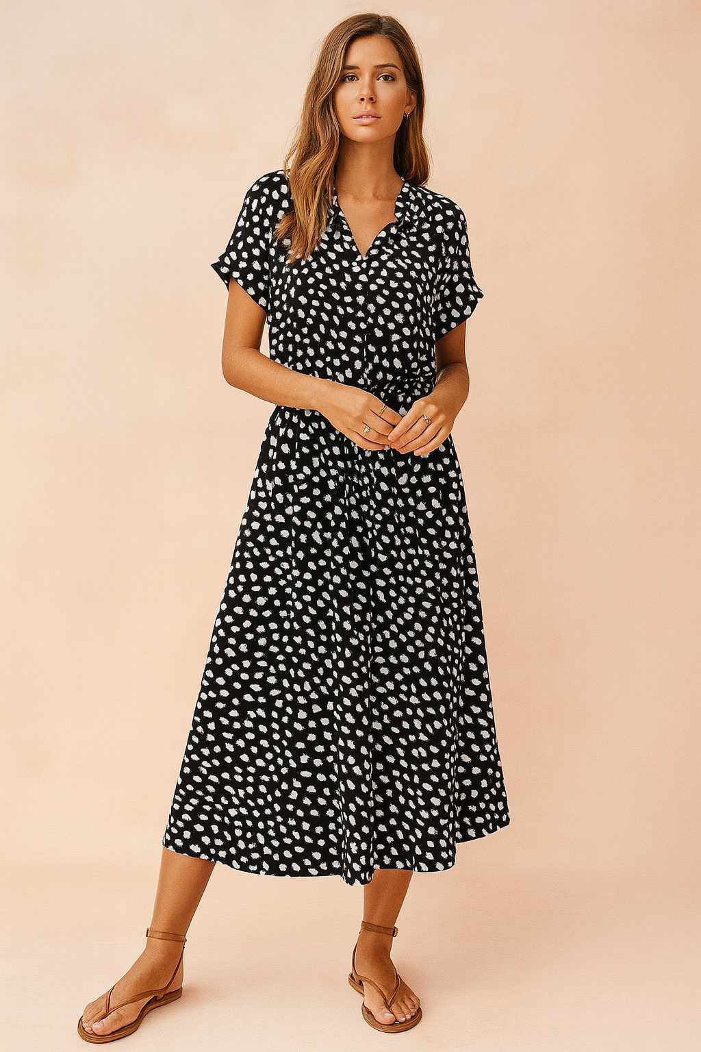 Fenna | Women's Boho Midi Dress