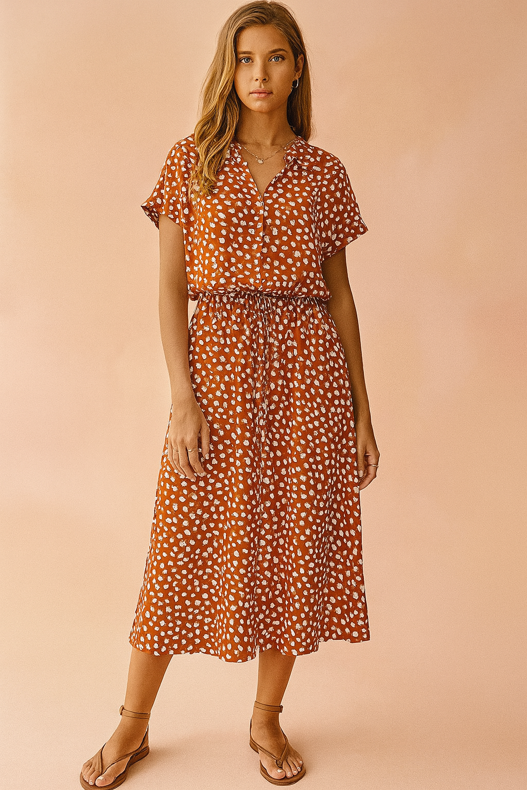 Fenna | Women's Boho Midi Dress