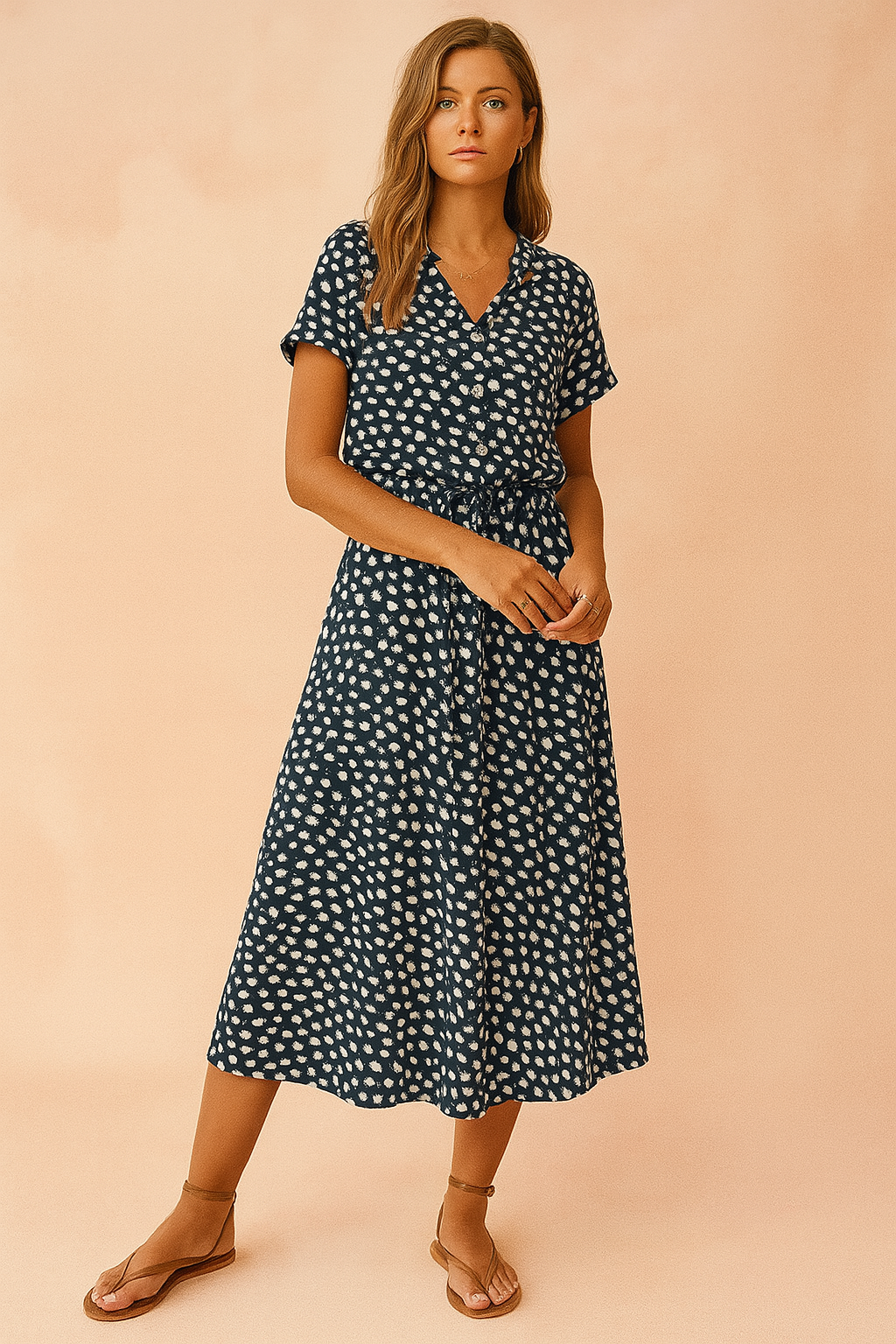 Fenna | Women's Boho Midi Dress