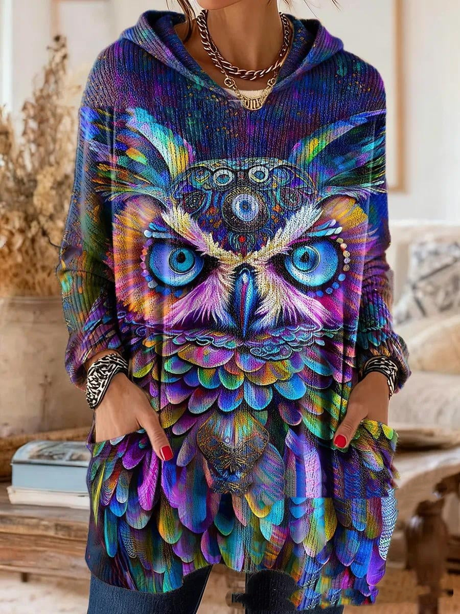 Alice | Retro Ethnic Print Hooded Tunic