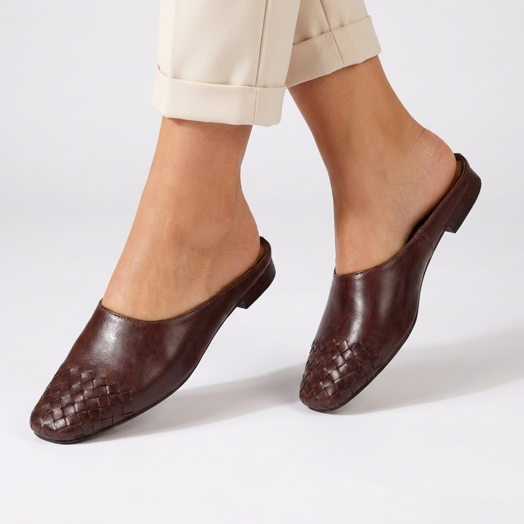 Helma | Woven Comfort Mules