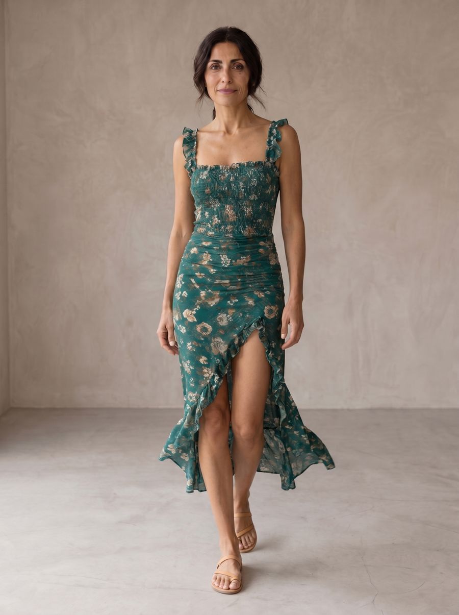 Mayfair | Elegant Retro Maxi Dress