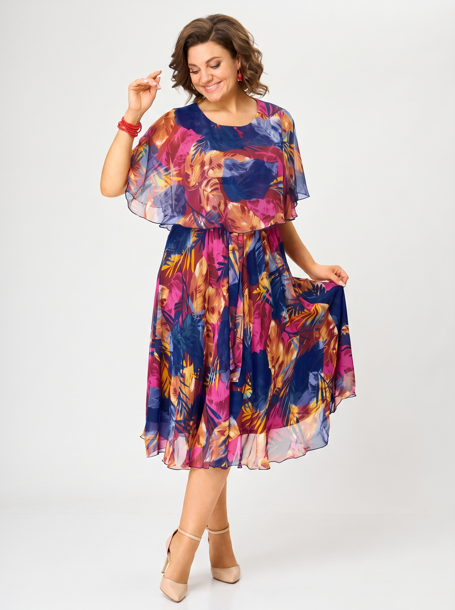 Alera | Flowy Chiffon Midi Dress