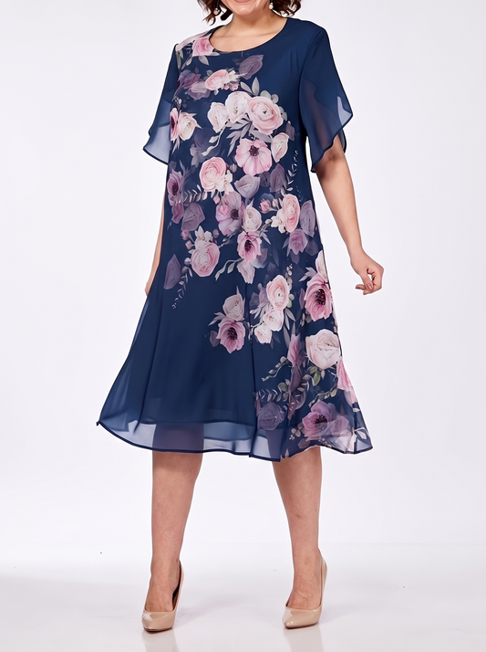 Celeste | Romantic Chiffon Midi Dress