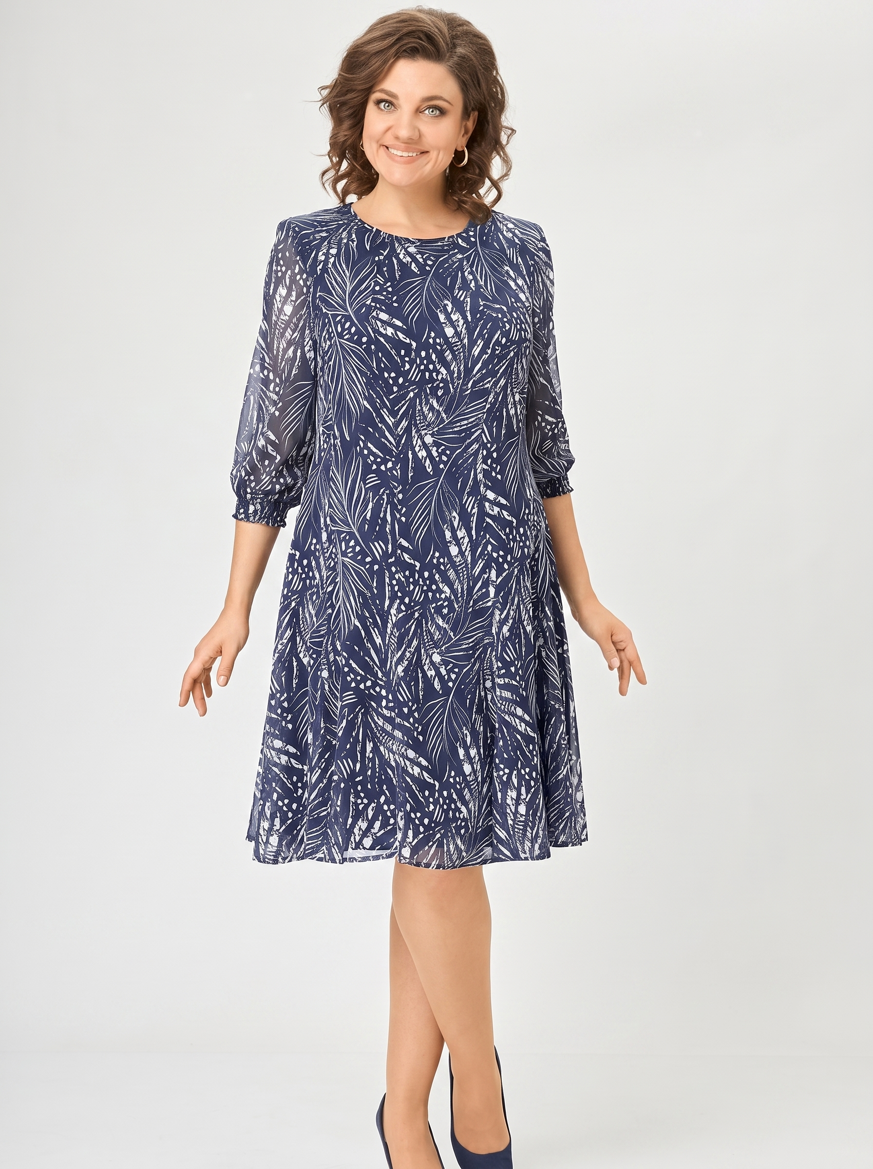 Bianca | Bohemian Chiffon Midi Dress