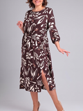 Luciana | Floral Tie-Waist Midi Dress
