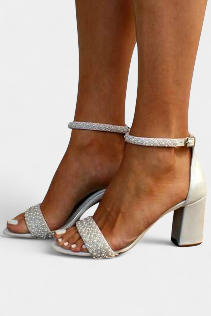 Chelsea | Filigree Strap Wedding Sandals