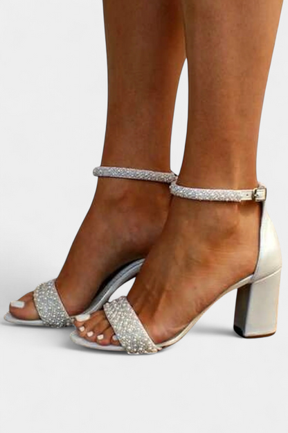 Chelsea | Filigree Strap Wedding Sandals