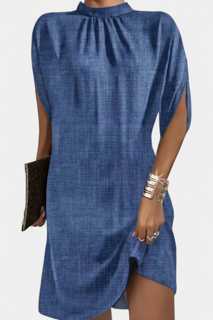Ena | Timeless Round-Neck Midi Dress