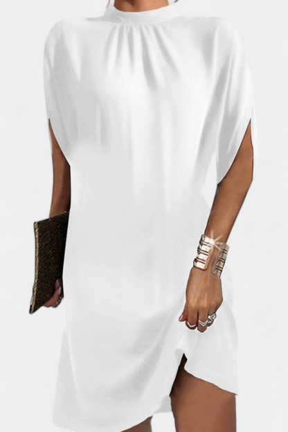 Ena | Timeless Round-Neck Midi Dress