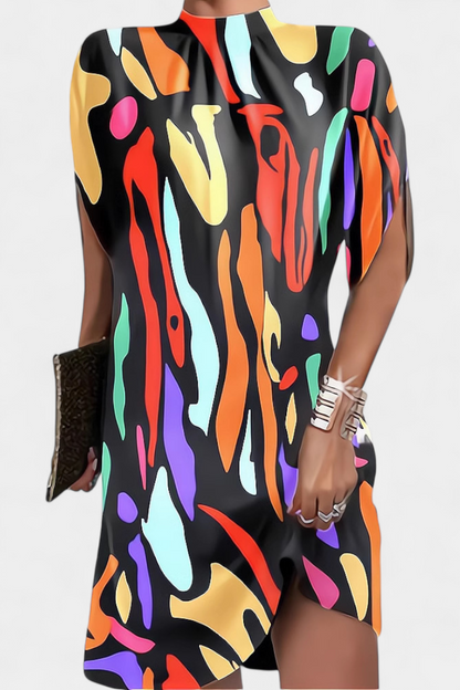 Ena | Timeless Round-Neck Midi Dress