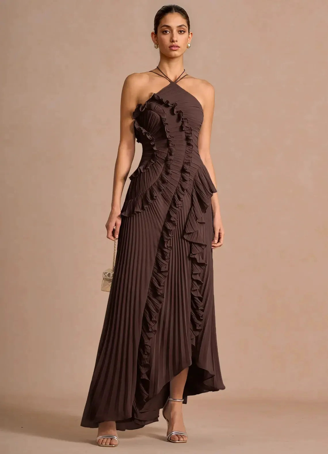Liyana | Spiral Ruffle Dress