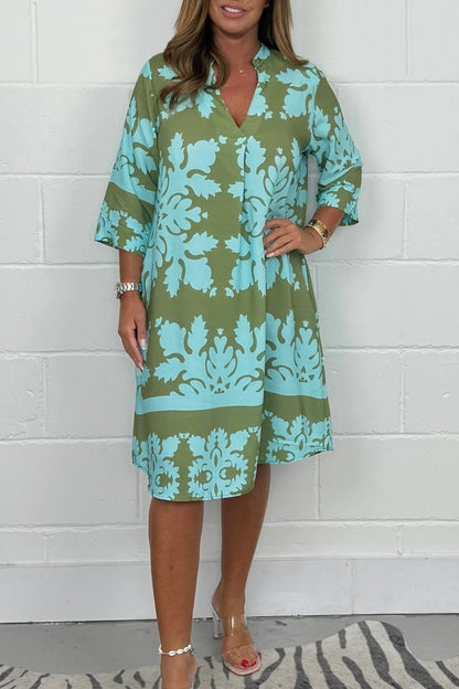 Niva | Shimmering Spring Midi Dress
