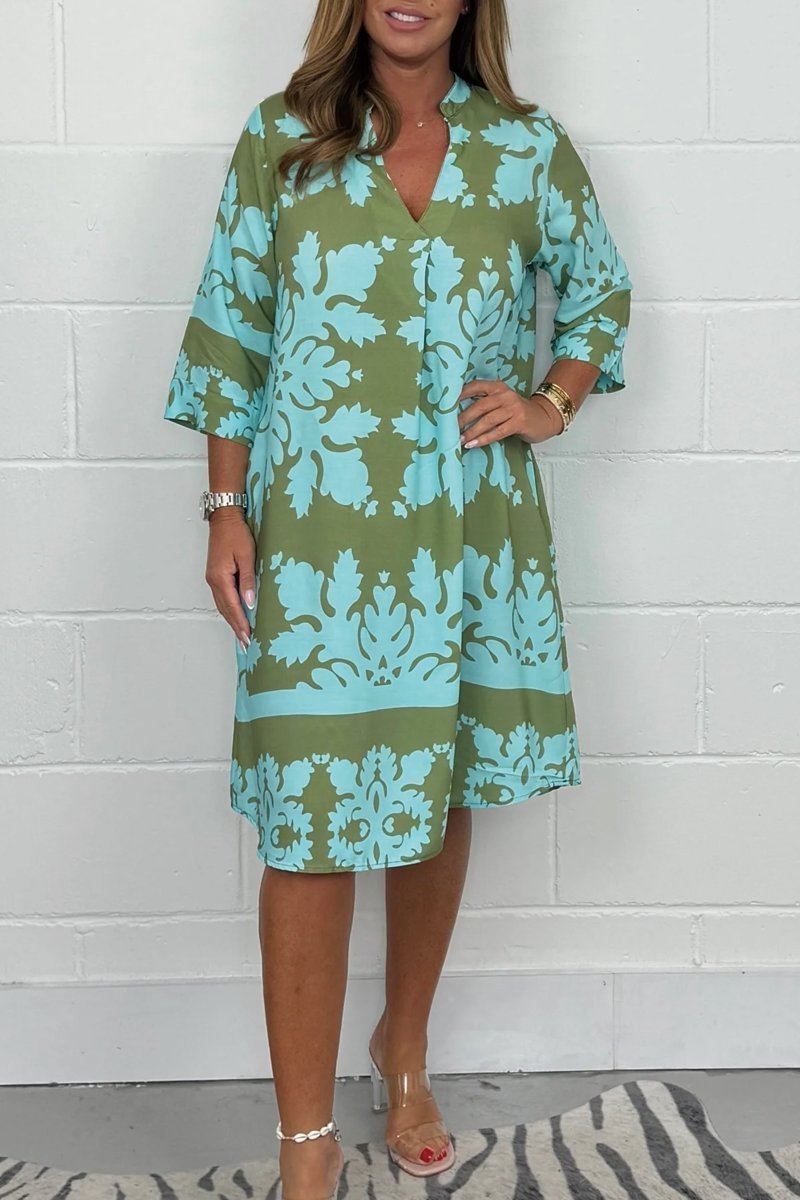 Sylvie | Elegant V-Neck Dress