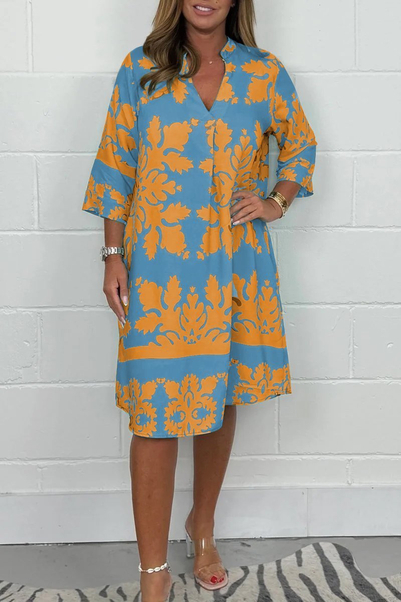 Sylvie | Elegant V-Neck Dress