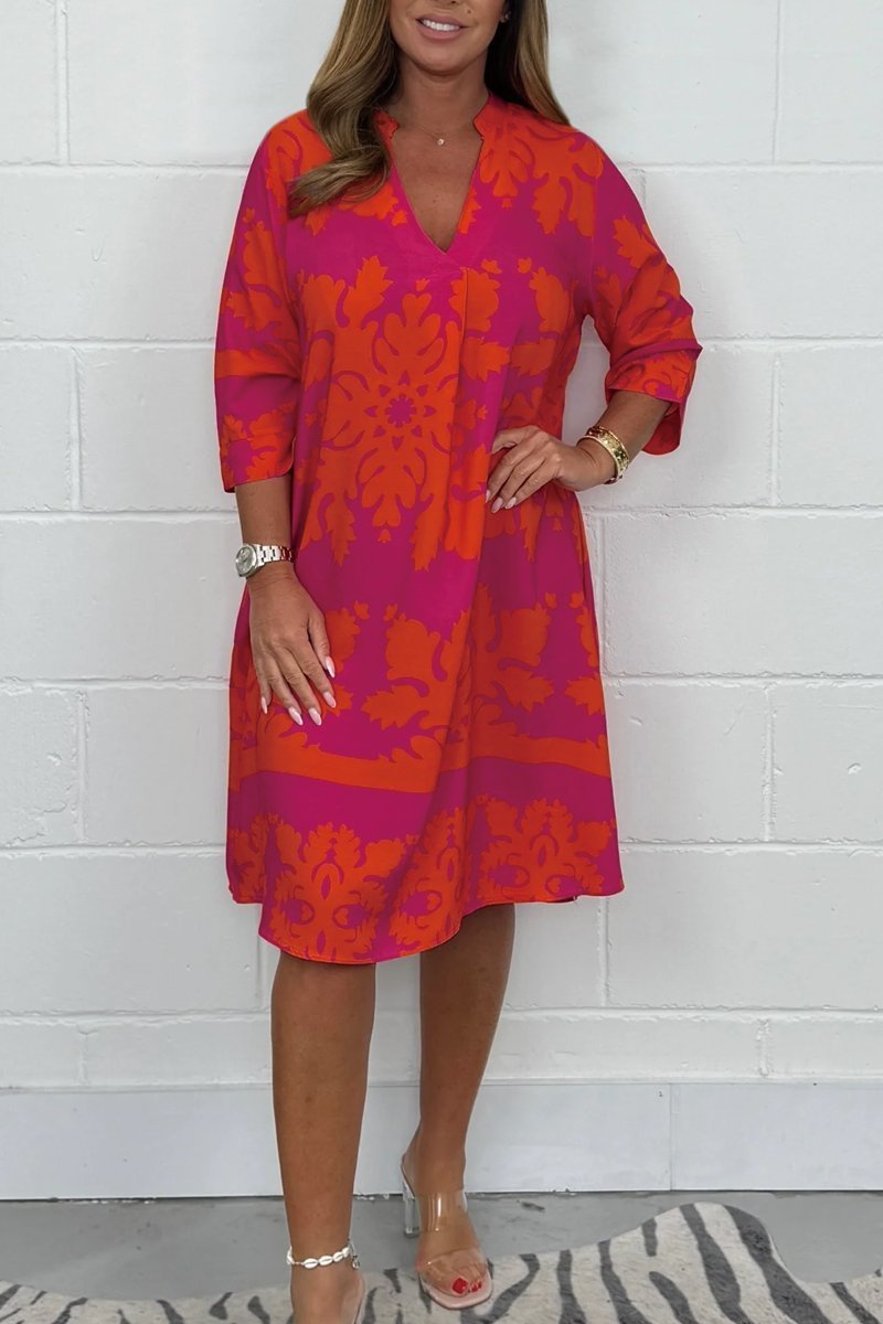 Sylvie | Elegant V-Neck Dress
