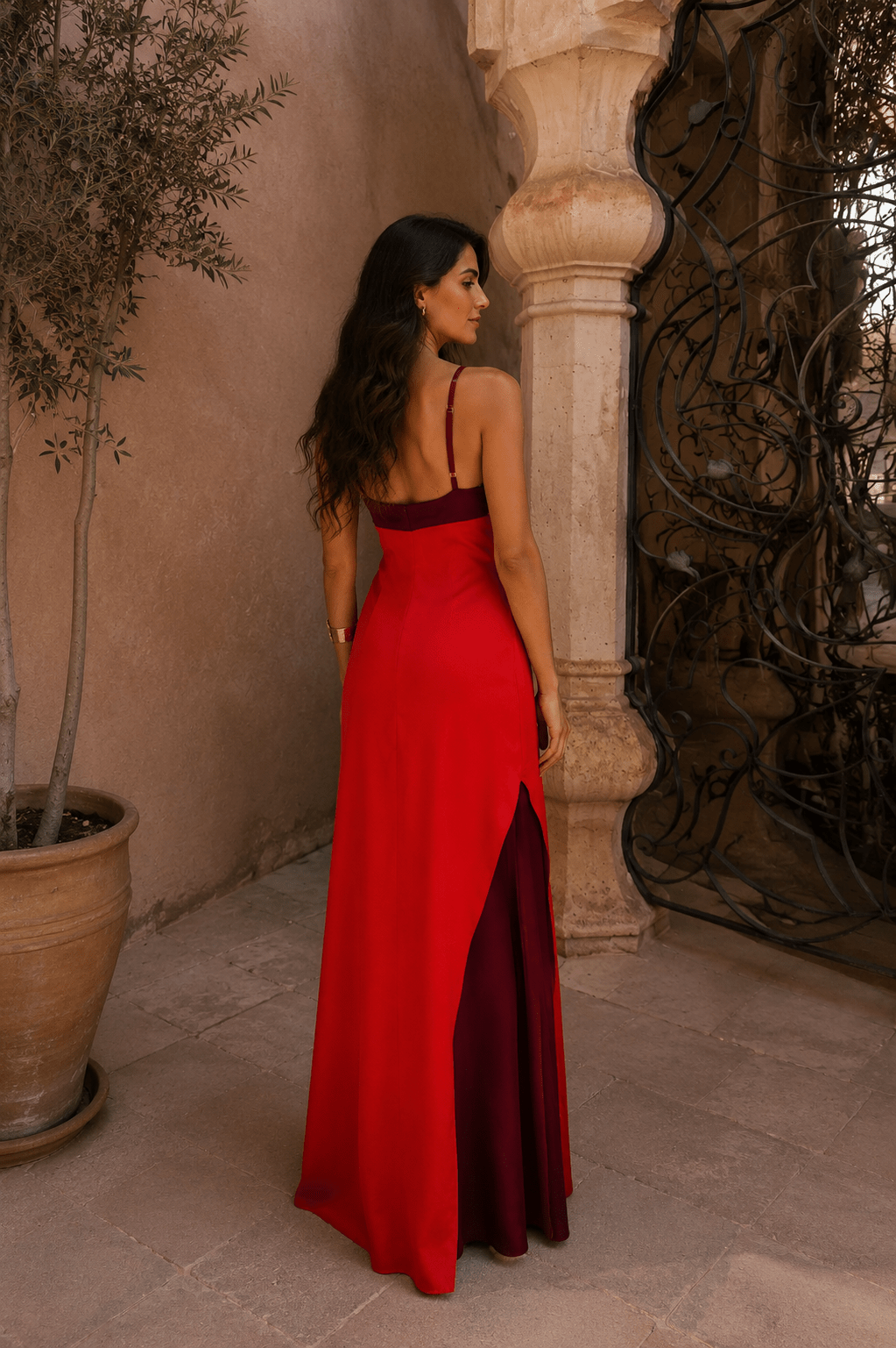 Halter Maxi Dress with Side Slit