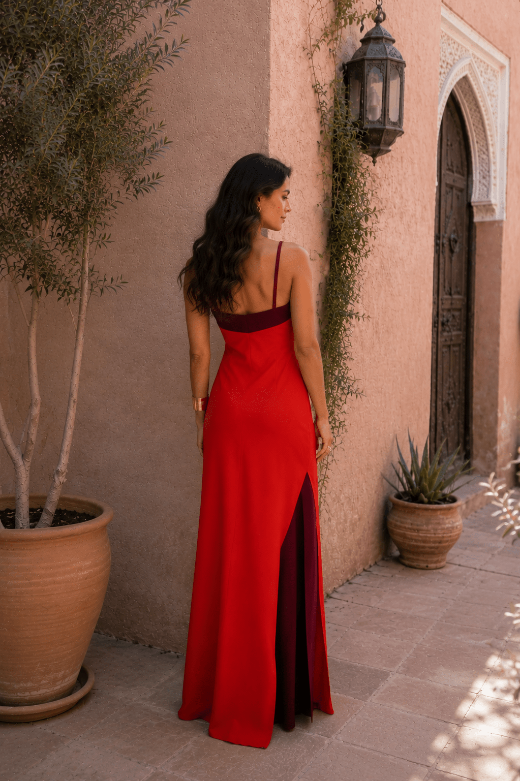 Halter Maxi Dress with Side Slit