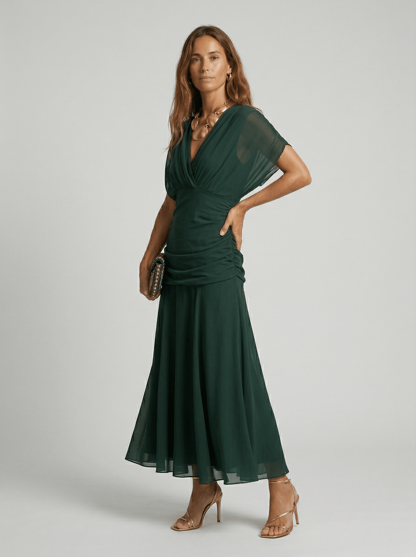 V-Neck Maxi Dress