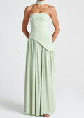 Lina | Strapless High-Slit Maxi Dress