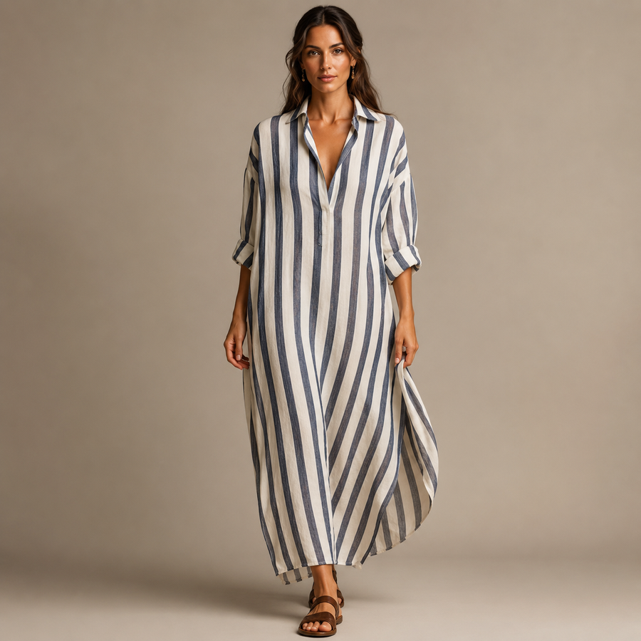 MARCELLA | Striped Oversized Maxi Dress