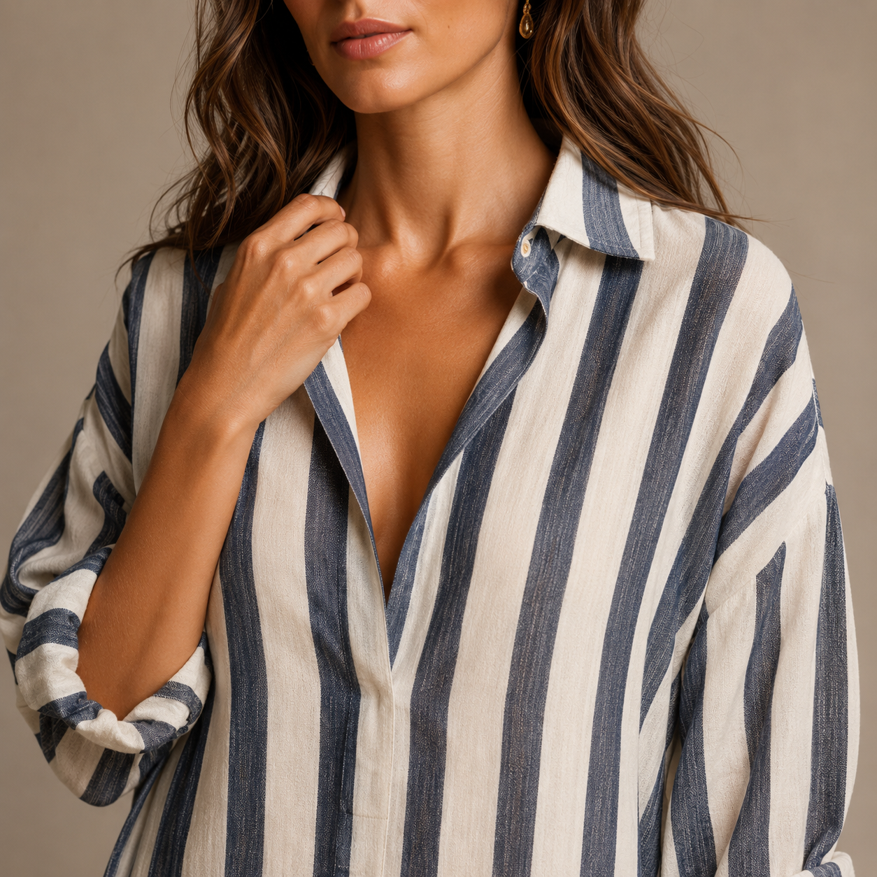 MARCELLA | Striped Oversized Maxi Dress