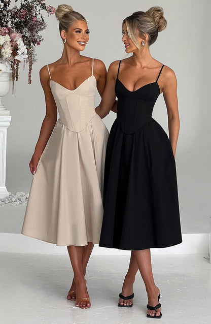 Maileen | Elegant Corset-Style Midi Dress