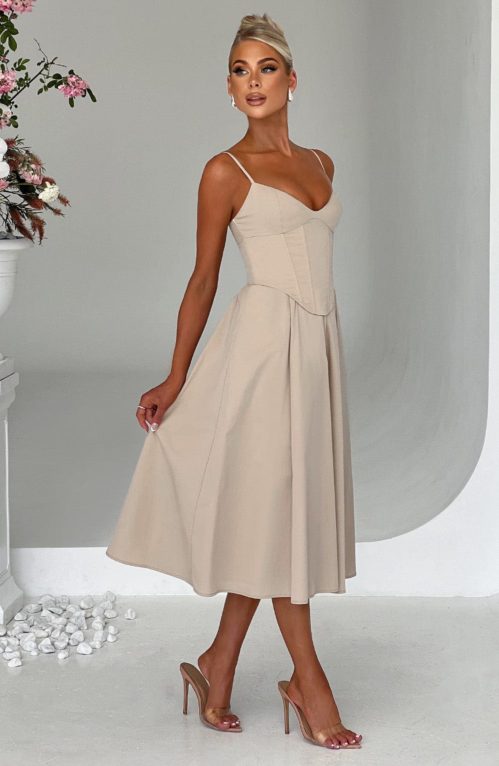 Maileen | Elegant Corset-Style Midi Dress