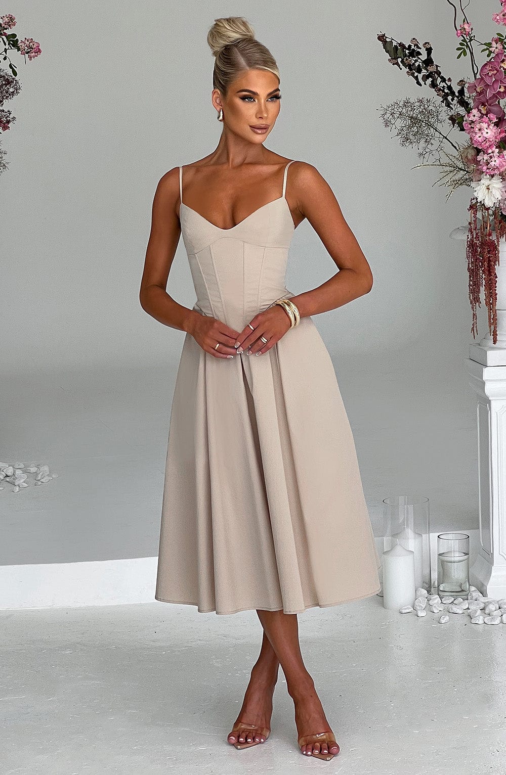 Maileen | Elegant Corset-Style Midi Dress